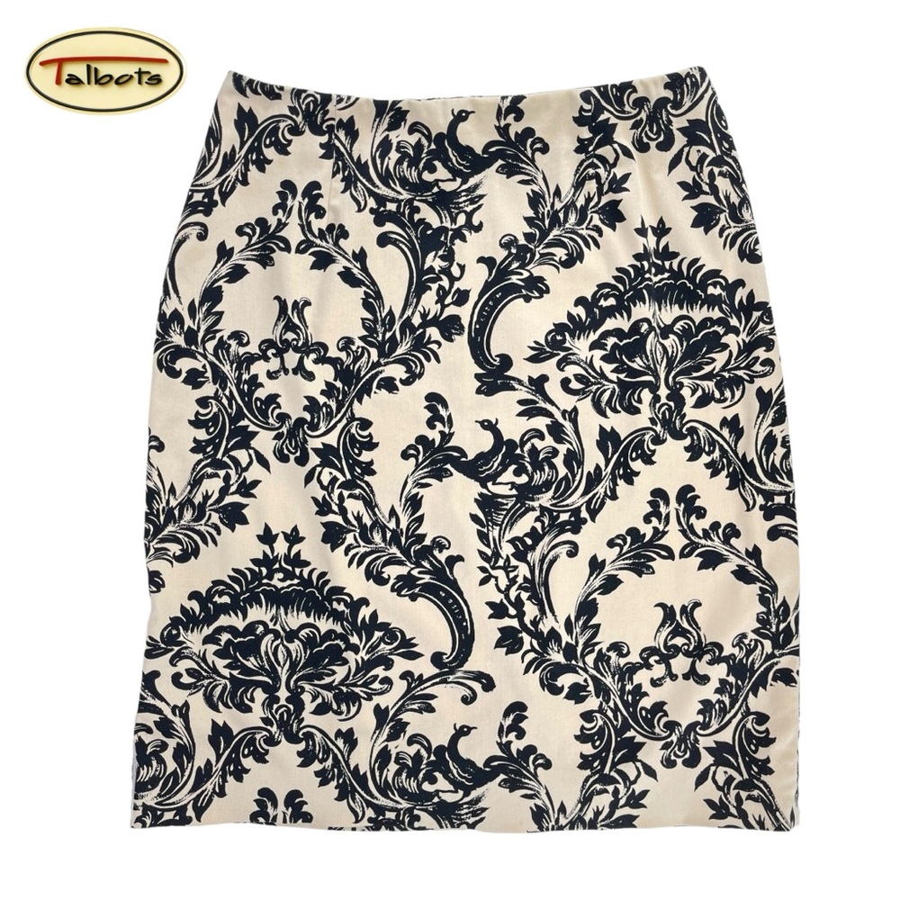 Talbots Women’s 4 Paisley Print A Line Silhouette Knee Length Skirt‎